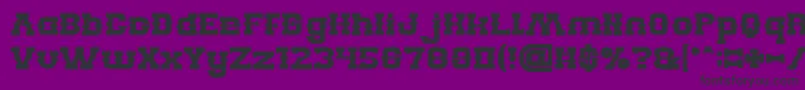 BILLY THE KID Bold Font – Black Fonts on Purple Background