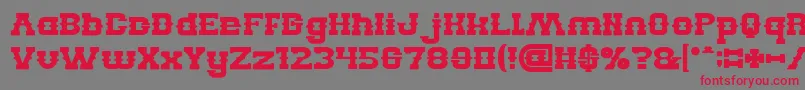 BILLY THE KID Bold Font – Red Fonts on Gray Background