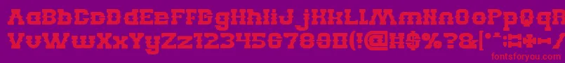 BILLY THE KID Bold Font – Red Fonts on Purple Background