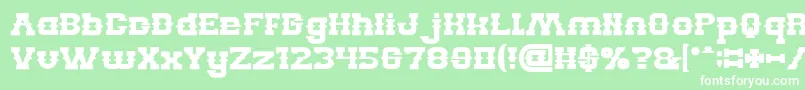 BILLY THE KID Bold Font – White Fonts on Green Background