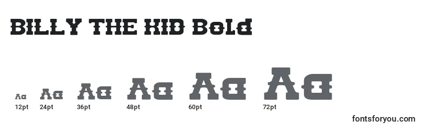 BILLY THE KID Bold Font Sizes