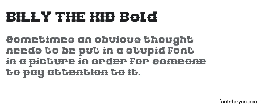 BILLY THE KID Bold Font