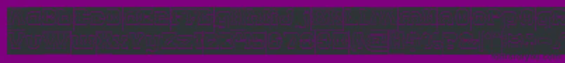 BILLY THE KID Hollow Inverse Font – Black Fonts on Purple Background