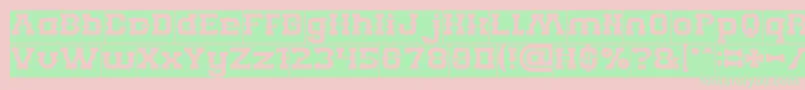 BILLY THE KID Inverse Font – Green Fonts on Pink Background