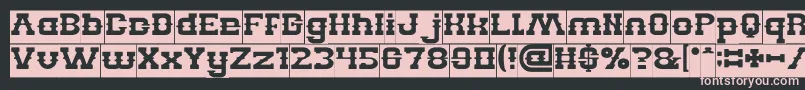 BILLY THE KID Inverse Font – Pink Fonts on Black Background