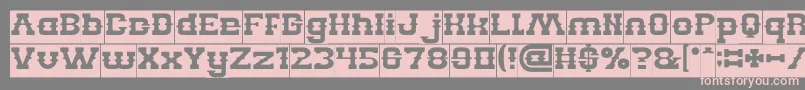 BILLY THE KID Inverse Font – Pink Fonts on Gray Background
