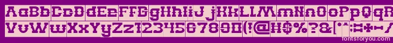 BILLY THE KID Inverse Font – Pink Fonts on Purple Background