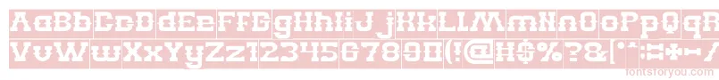 BILLY THE KID Inverse Font – Pink Fonts on White Background