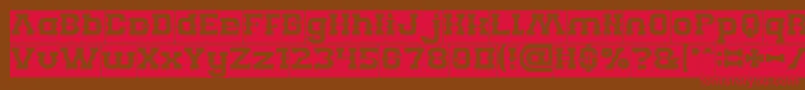 BILLY THE KID Inverse Font – Red Fonts on Brown Background