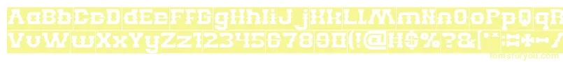 Шрифт BILLY THE KID Inverse – жёлтые шрифты