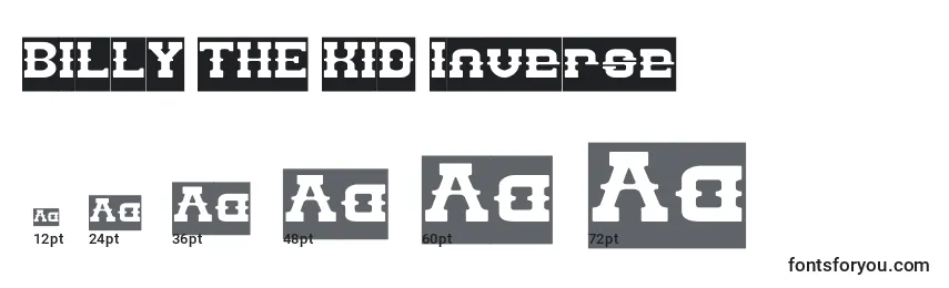 BILLY THE KID Inverse Font Sizes