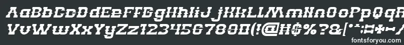 fuente BILLY THE KID Italic – Fuentes Blancas Sobre Fondo Negro