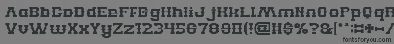 フォントBILLY THE KID – 黒い文字の灰色の背景