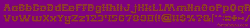 BILLY THE KID Font – Brown Fonts on Purple Background