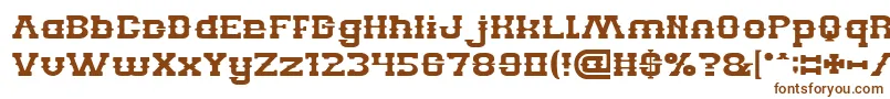 Шрифт BILLY THE KID – коричневые шрифты на белом фоне