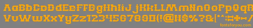 BILLY THE KID Font – Orange Fonts on Gray Background