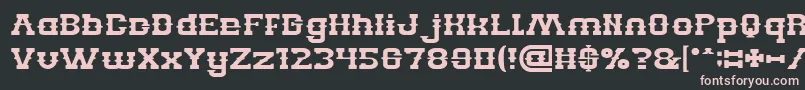 BILLY THE KID Font – Pink Fonts on Black Background