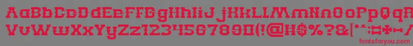 BILLY THE KID Font – Red Fonts on Gray Background