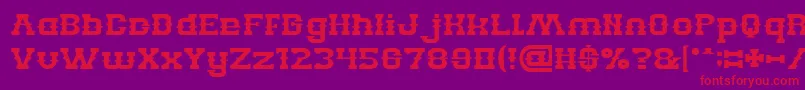 BILLY THE KID Font – Red Fonts on Purple Background