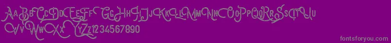 Billyforges Demo Font – Gray Fonts on Purple Background