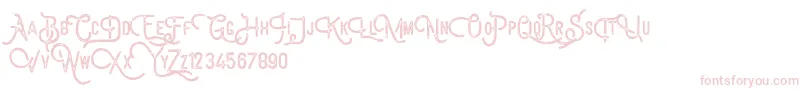 Billyforges Demo Font – Pink Fonts on White Background
