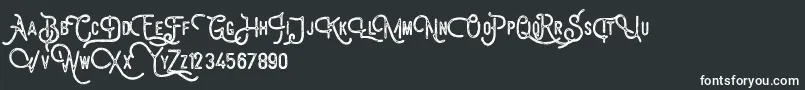 Billyforges Demo Font – White Fonts on Black Background