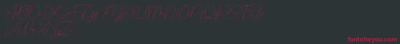 bilyardeis new Font – Red Fonts on Black Background