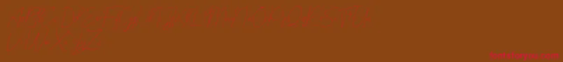 bilyardeis new Font – Red Fonts on Brown Background