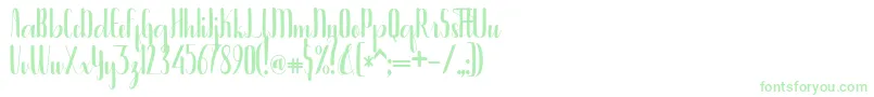 フォントBintanghu – 緑のフォント