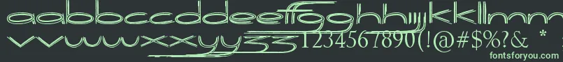 Biogalaxy Font – Green Fonts on Black Background