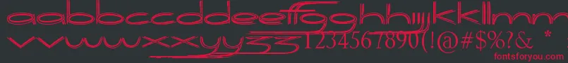 Biogalaxy Font – Red Fonts on Black Background