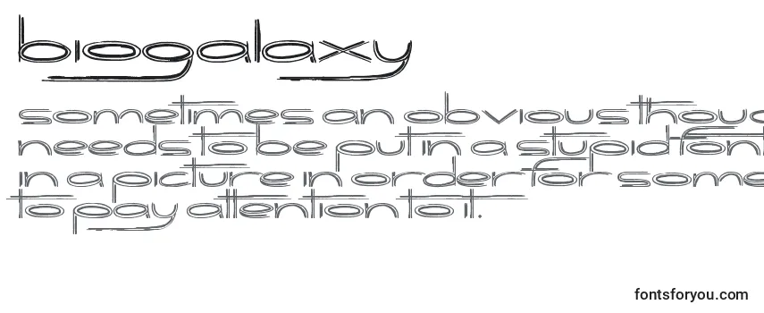 Biogalaxy (121326) Font