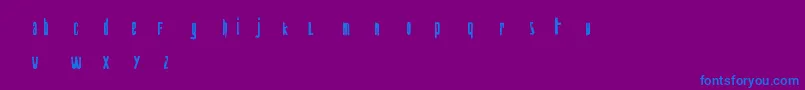 biohazard Font – Blue Fonts on Purple Background