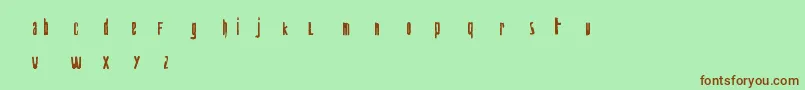 biohazard Font – Brown Fonts on Green Background