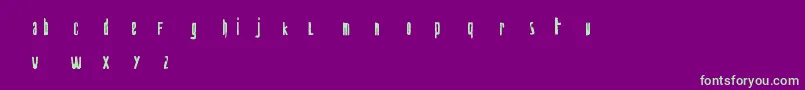 biohazard Font – Green Fonts on Purple Background