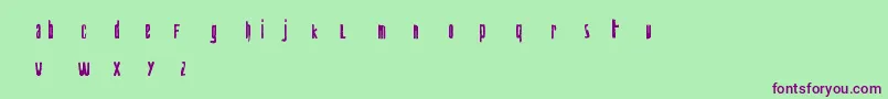 biohazard Font – Purple Fonts on Green Background