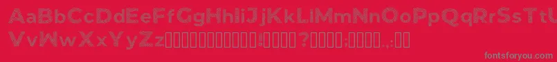 Biometro gothic Font – Gray Fonts on Red Background