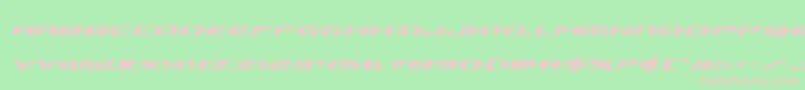 Alphamenboldital Font – Pink Fonts on Green Background