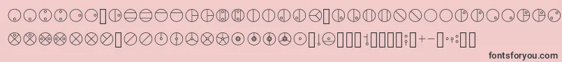 Bionicle Regular Font – Black Fonts on Pink Background
