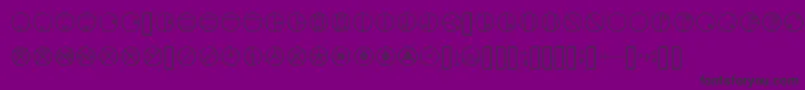 Bionicle Regular Font – Black Fonts on Purple Background