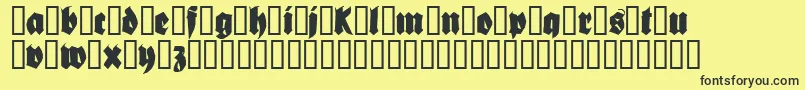 BIONIQUE Font – Black Fonts on Yellow Background