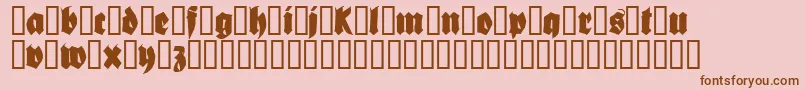 BIONIQUE Font – Brown Fonts on Pink Background