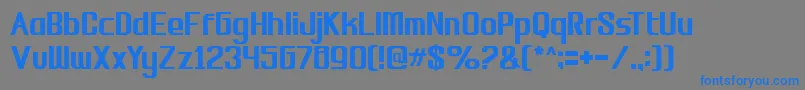 biosi Font – Blue Fonts on Gray Background