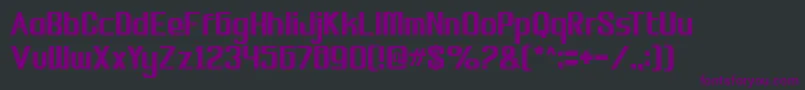 biosi Font – Purple Fonts on Black Background