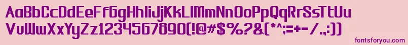 biosi Font – Purple Fonts on Pink Background