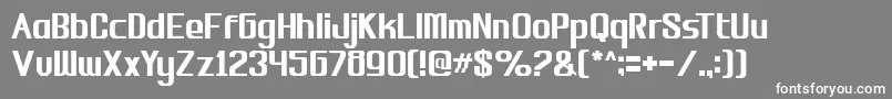 biosi Font – White Fonts on Gray Background