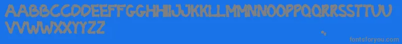 BIOTECH Regular Font – Gray Fonts on Blue Background