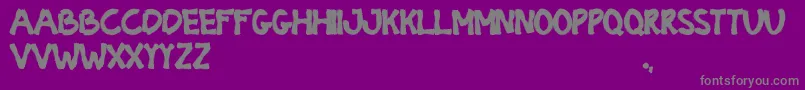 BIOTECH Regular-Schriftart – Graue Schriften auf violettem Hintergrund