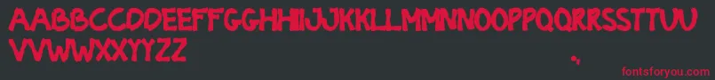 fuente BIOTECH Regular – Fuentes Rojas Sobre Fondo Negro