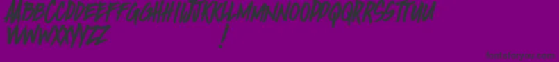 Birada Font – Black Fonts on Purple Background